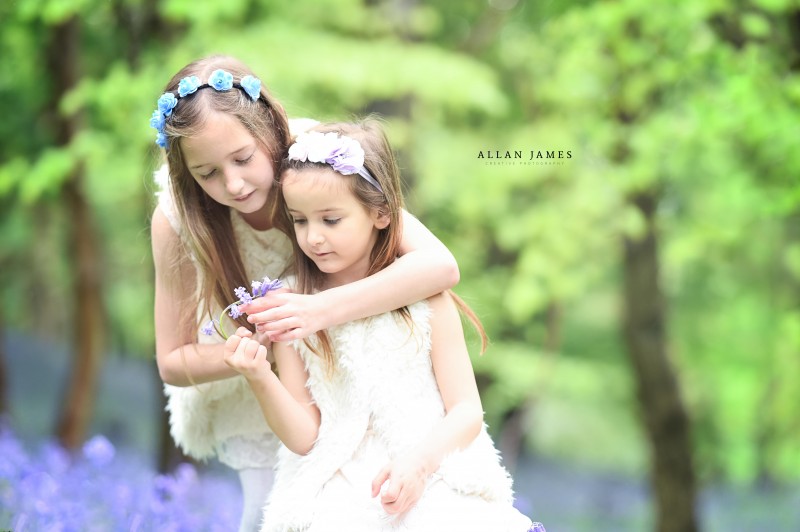Bluebells Neath Port Talbot llan James photographer South Wales children's family
