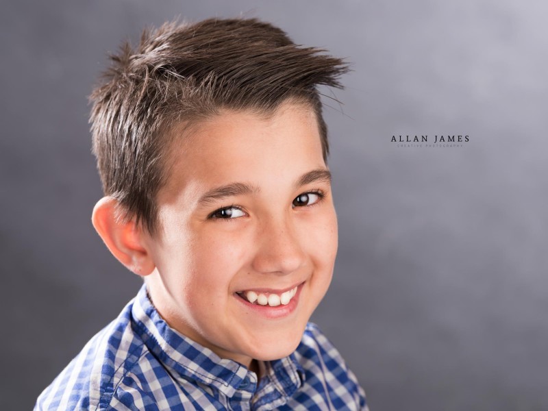 Headshot photographer professional children's photographer Allan James South Wales