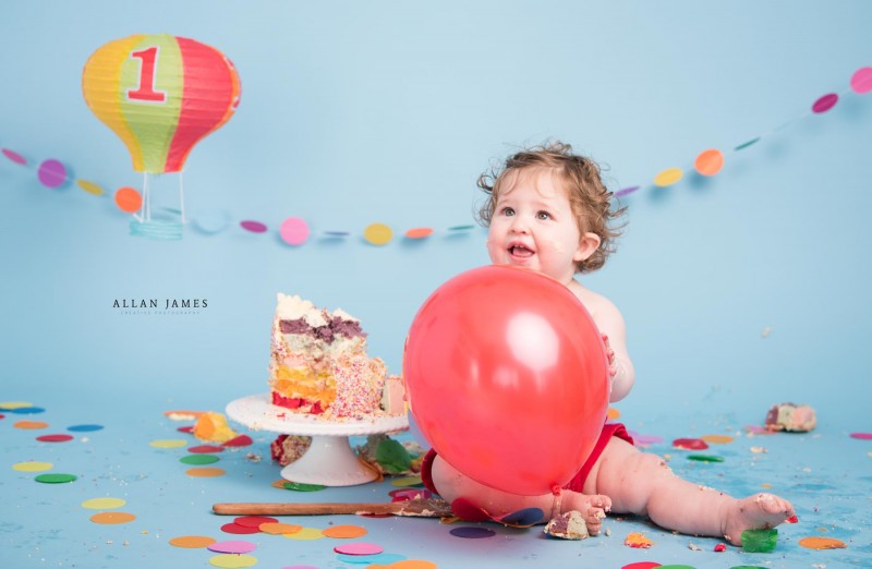 Hot Air Balloon Cake Smash Birthday